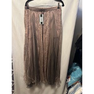 NWT Mes Demoiselles Paris Wyla Skirt in Pink Pleated Size 44 Mid Maxi